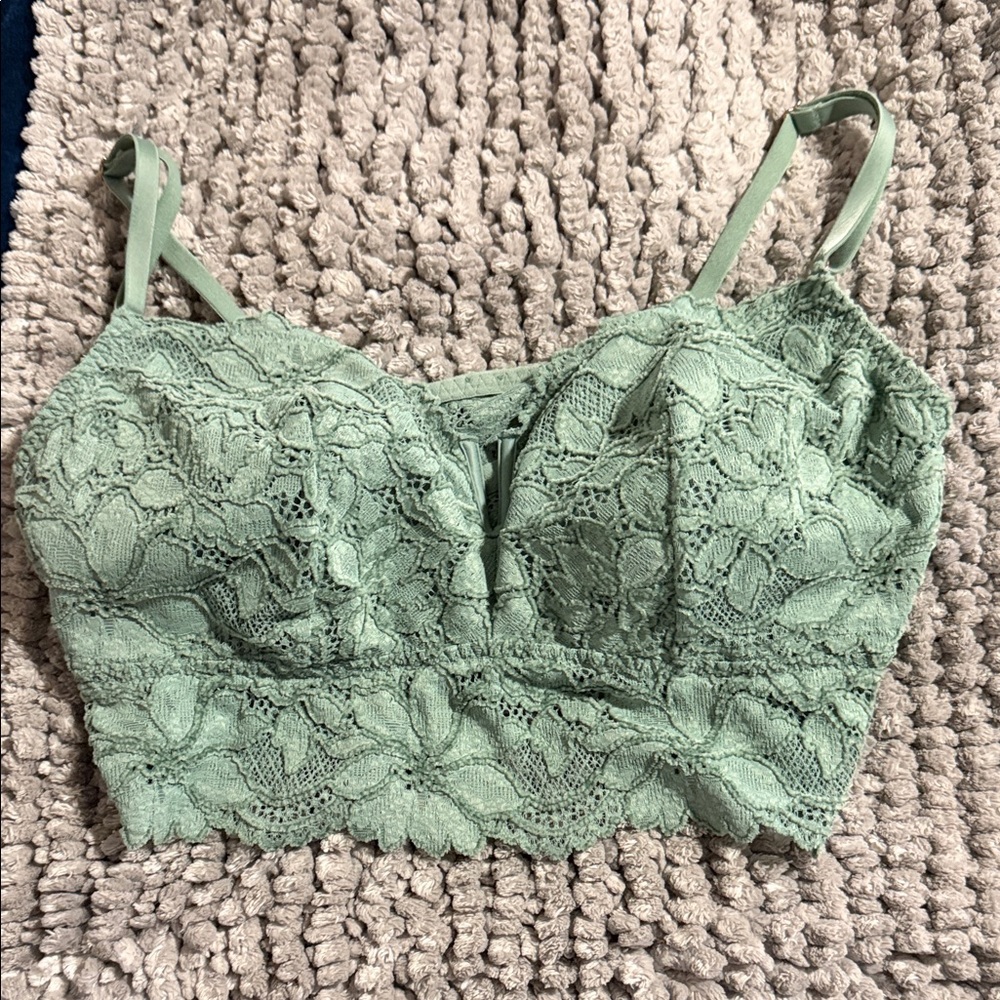 Victoria's Secret Green Lace Bandeau